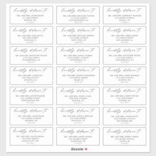 Calligraphie Script Mariage Étiquette de adresse i