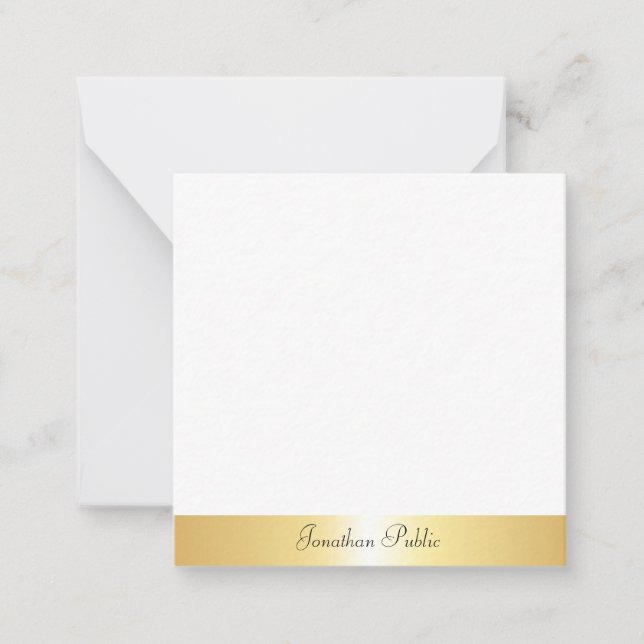 Calligraphie Script Nom du texte Modèle or (Devant)