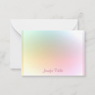 Calligraphie Script Texte moderne Modèle coloré