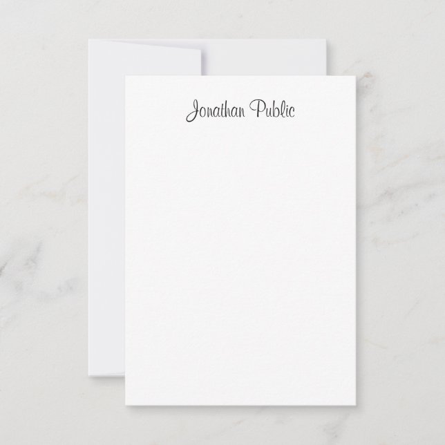 Calligraphie tendance Nom du script Modèle moderne (Devant)