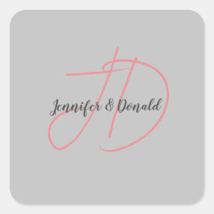 Calligraphie-Trends in klassischer Schriftzeichen- Quadratischer Aufkleber