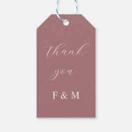 Calligraphische Hochzeitsmonogramme für elegant st Geschenkanhänger