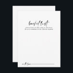 Calligraphische Karten für moderne Hochzeitstiefel<br><div class="desc">Diese modernen Hochzeitskarten sind die ideale Kalligrafie für einen rustikalen Hochzeitsempfang oder ein rustikales Brautparty. Das einfache und elegante Design zeichnet sich durch klassische und extravagante Schriftzeichen in Schwarz und Weiß aus. Ändern Sie den Wortlaut in Anzug jedes Lebensereignisses. Das Schild der Schaufelliste wird separat verkauft.</div>