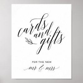 Calligraphische Karten und Geschenke Hochzeitsskri Poster