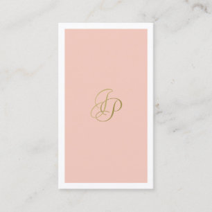 Calligraphisches Monogram Trendy Template Elegant Visitenkarte