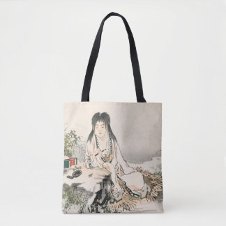 Calligraphy artist by Kōno Bairei Faux Tasche