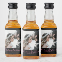 Calligraphy Black & Pink Wedding Foto