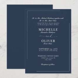 Calligraphy Classic Moderne Einladungen für Hochze