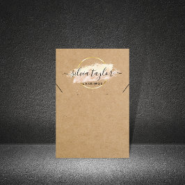 Calligraphy Earring Necklace-Grafikkarte Visitenkarte