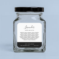 Calligraphy Editable Colors Contrast Ingredients