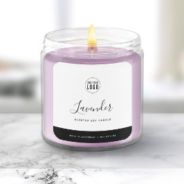 Calligraphy Editable Colors Contrast Product Label Quadratischer Aufkleber