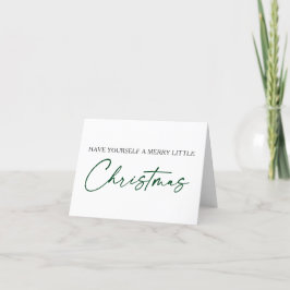 Calligraphy Green Ink Pen Weihnachten Minimalistis