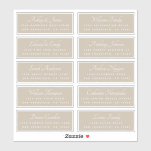 Calligraphy Guest Address Labels BESTELLEN AUF 8"