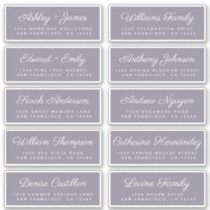 Calligraphy Guest Address Labels ORDER 6" oder 8"!