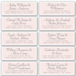 Calligraphy Guest Address Labels ORDER 6" oder 8"!