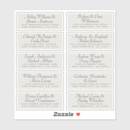 Calligraphy Guest Address Labels ORDER 6" oder 8"!