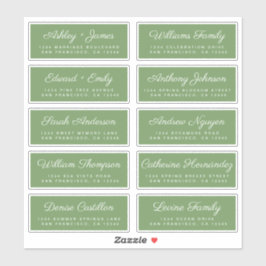 Calligraphy Guest Address Labels ORDER 6" oder 8"!