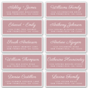 Calligraphy Guest Address Labels ORDER 6" oder 8"!
