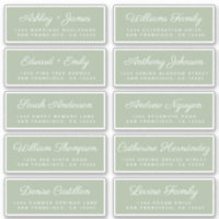 Calligraphy Guest Address Labels ORDER 6" oder 8"!