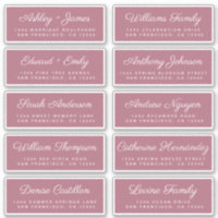 Calligraphy Guest Address Labels ORDER 6" oder 8"!