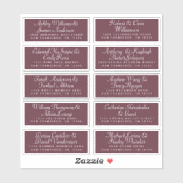 Calligraphy Guest Address Labels ORDER 6" oder 8"!