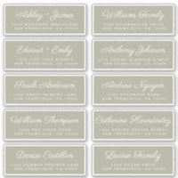 Calligraphy Guest Address Labels ORDER 6" oder 8"!