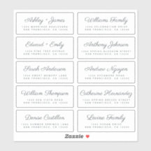 Calligraphy Guest Address Labels ORDER 6" oder 8"!