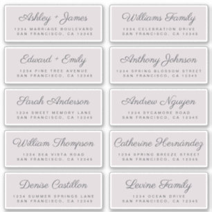 Calligraphy Guest Address Labels ORDER 6" oder 8"!