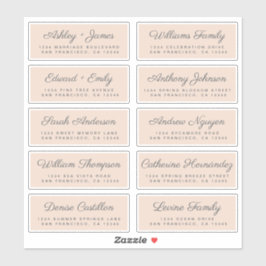 Calligraphy Guest Address Labels ORDER 6" oder 8"!