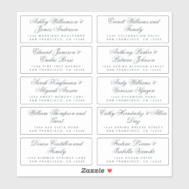 Calligraphy Guest Address Labels ORDER 6" oder 8"!