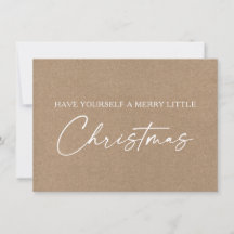 Calligraphy Ink Pen Minimalistisch Christmas Kraft