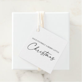 Calligraphy InkPen Script Minimalistische Weihnach Geschenkanhänger