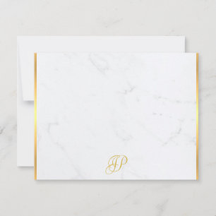 Calligraphy Monogram Gold Marble Moderne Vorlage