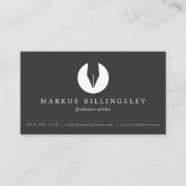 CALLIGRAPHY PEN NIB LOGO 4 für Autoren oder Schrif Visitenkarte