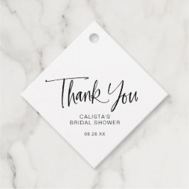 Calligraphy Script Brautparty Vielen Dank Geschenkanhänger