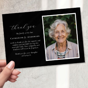 Calligraphy Script Foto Beileid Beerdigung Memoria Dankeskarte