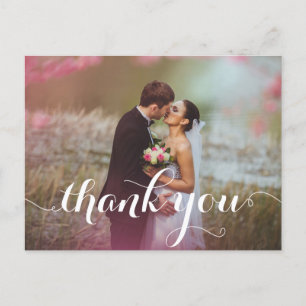 CALLIGRAPHY SCRIPT WEDD DANK IHNEN POSTCARDS POSTKARTE