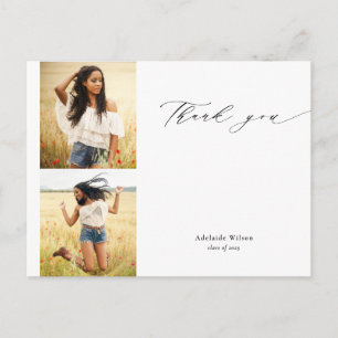 Calligraphy Two Foto Abschluss Vielen Dank Postkarte