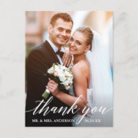 Calligraphy Wedding Bride Groom Foto Vielen Dank