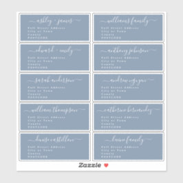 Calligraphy Wedding Guest Address Labels UK Layout