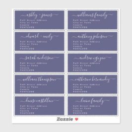 Calligraphy Wedding Guest Address Labels UK Layout