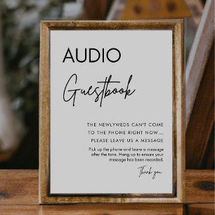 Calligraphy Wedding Telefon Gästebuchsignatur Sockelschild