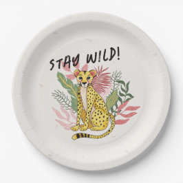 Calling All Party Animals Cheetah Kids Birthday Pappteller
