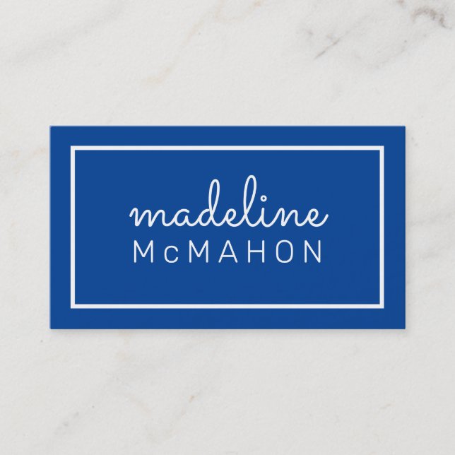 CALLING CARD Moderne Mommy chic kühn königlich bla Visitenkarte (Vorderseite)