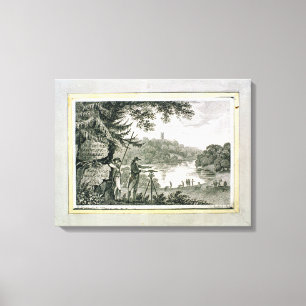 Calling Card of Humphrey Repton, eingraviert von T Leinwanddruck