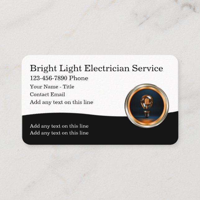 Calling Cards für klassische Elektrogeräte Visitenkarte (Vorderseite)