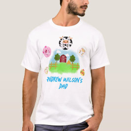 Calling Farm Animals Father of the Birthday Boy T-Shirt