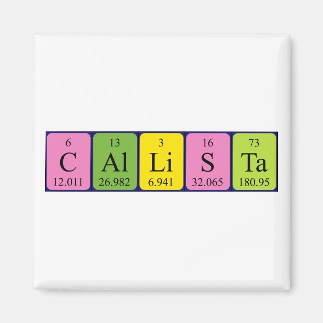Callista-Periodenmagnet Magnet (Vorne)