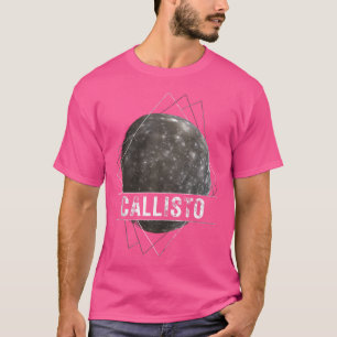 Callisto Jupiter Moon Solar System Space Astronomi T-Shirt