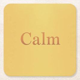 Calm Affirmation Square Untersetzer Set